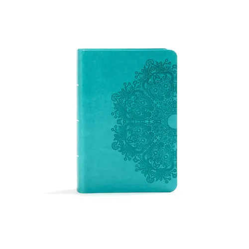KJV Large Print Compact Reference Bible, Teal Leathertouch - Imitation Leather