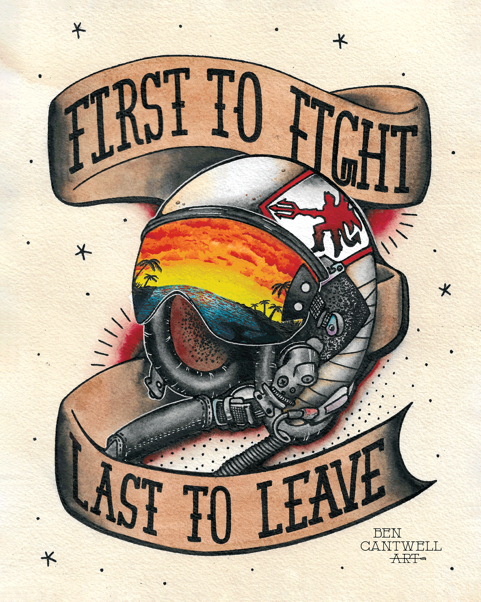 First to Fight, Last to Leave - Pilot Helmet