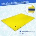 9' x 6' 3 Layer Floating Water Pad Foam Mat