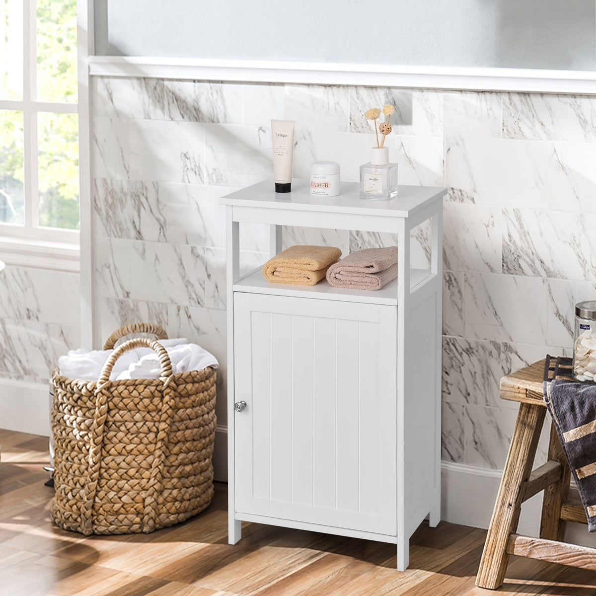 Floor Cabinet Multifunction Storage Rack Organizer Stand