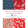 Cherry Blossoms Gift Wrapping Papers - 12 Sheets: 18 X 24 Inch (45 X 61 CM) Wrapping Paper - Paperback