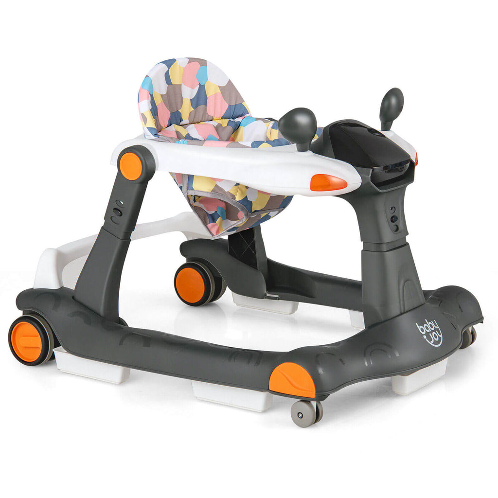 2-in-1 Foldable Activity Push Walker with Adjustable Height