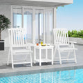 Foldable Patio Chair All-Weather HDPE Outdoor Dining Chair with Armrest