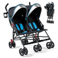 Foldable Twin Baby Double Stroller Ultralight Umbrella Kids Stroller