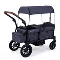 Foldable Wagon Stroller for 2 Kids Double Seater Toddler Stroller with Removable Canopy