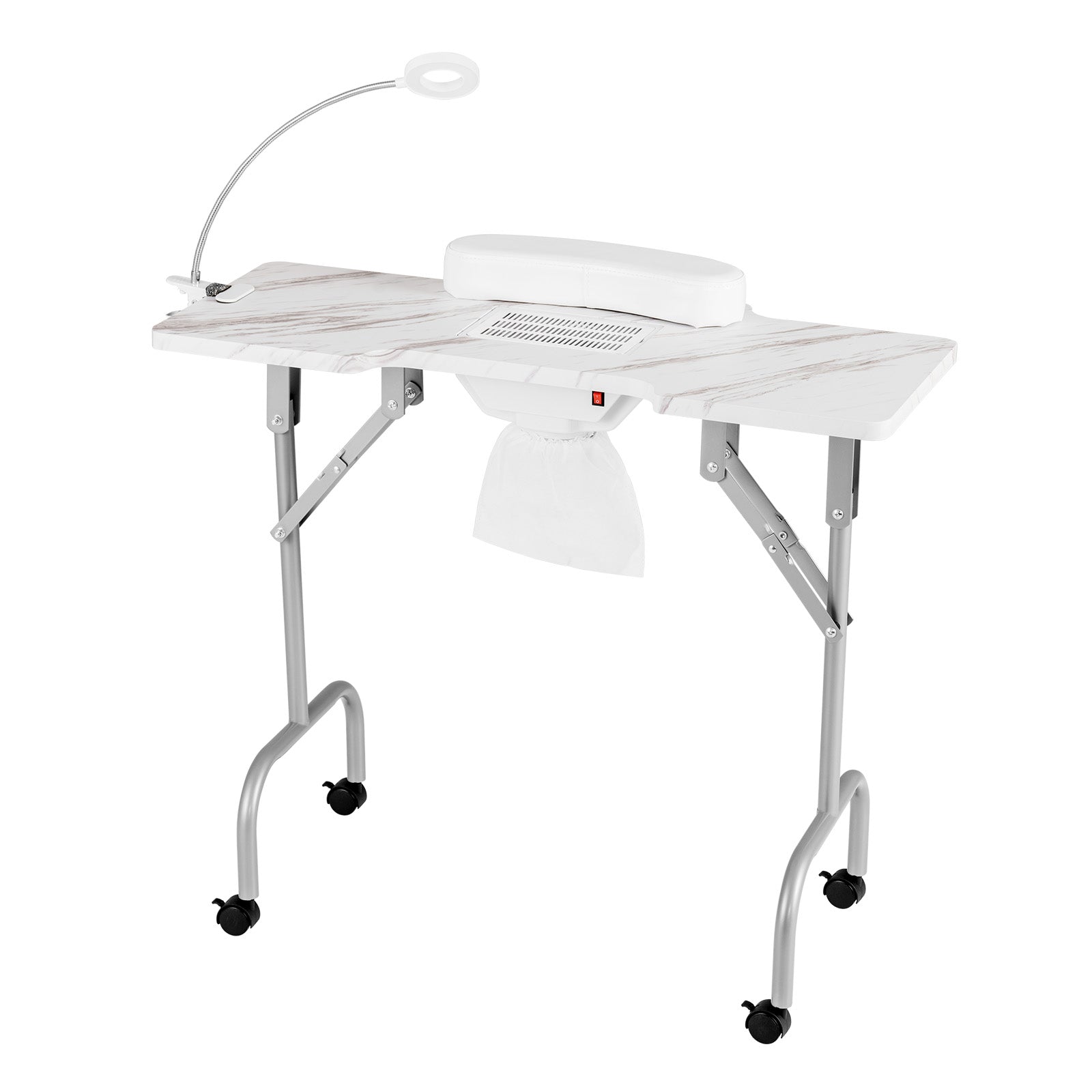 Folding Manicure Nail Table with Electric Dust Collector