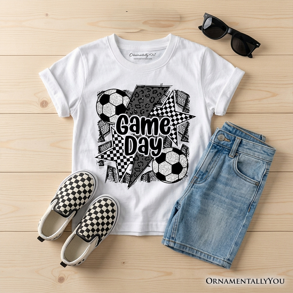Kids Soccer Game Day T-Shirt, Coquette Sports Youth Tee