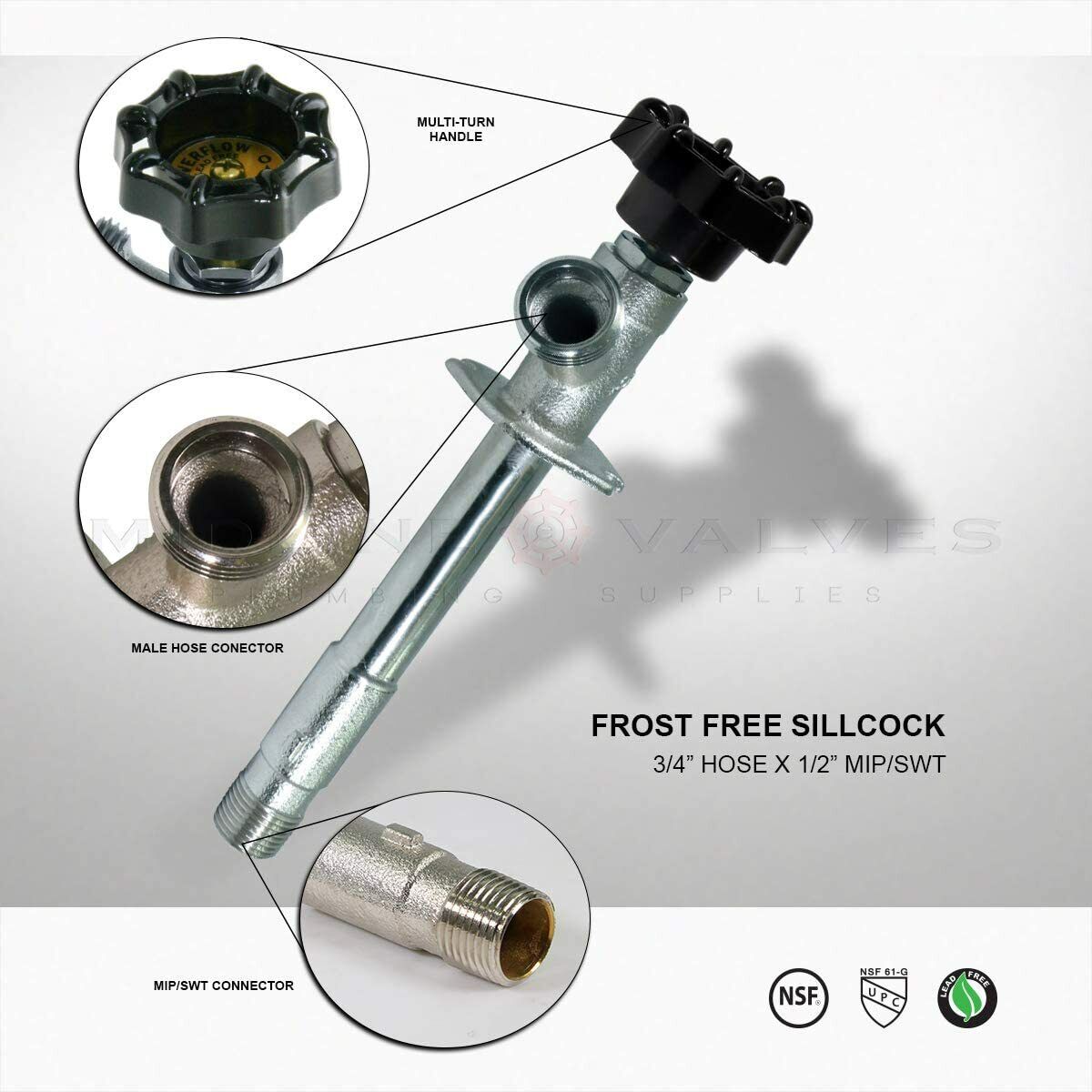 Frost Free Sillcock 10'