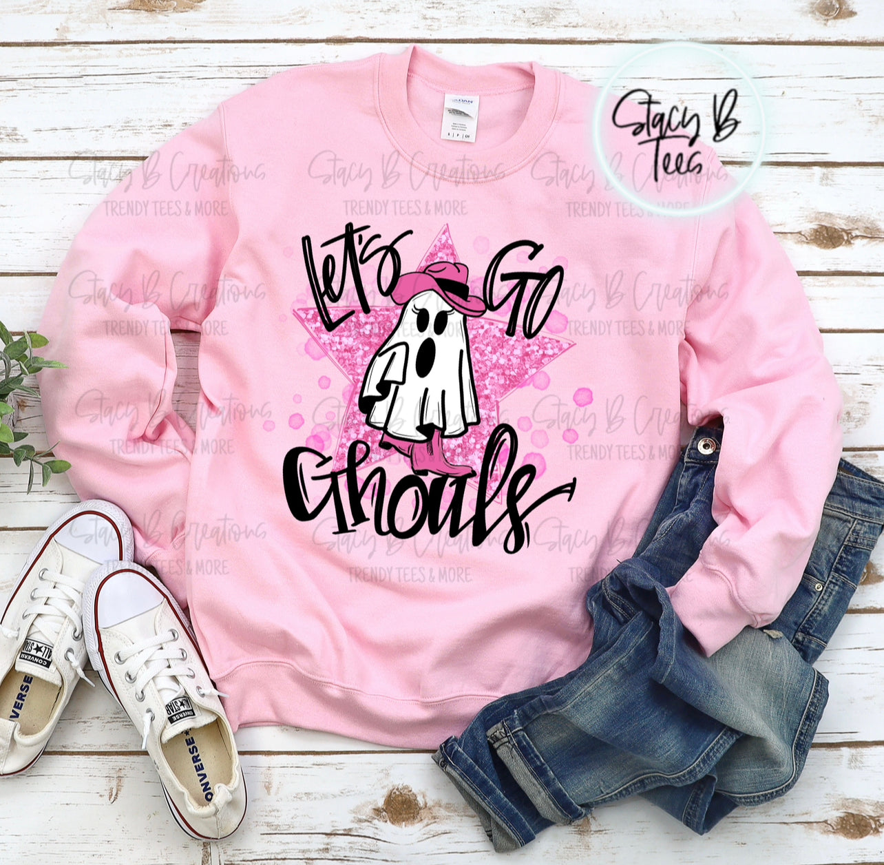 Let’s Go Ghouls - pink star