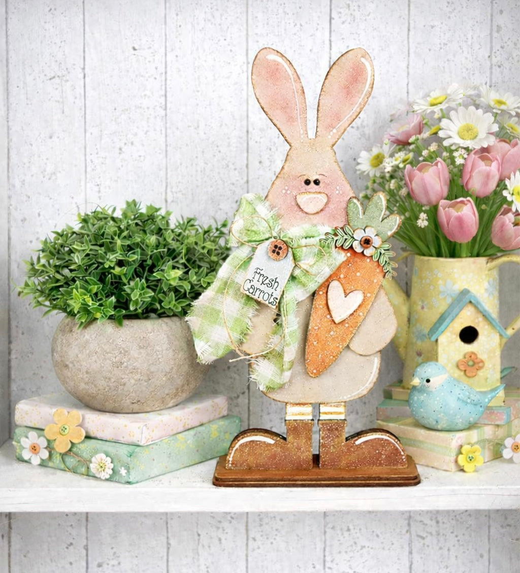 Bunny with Carrot Shelf Sitter DIY