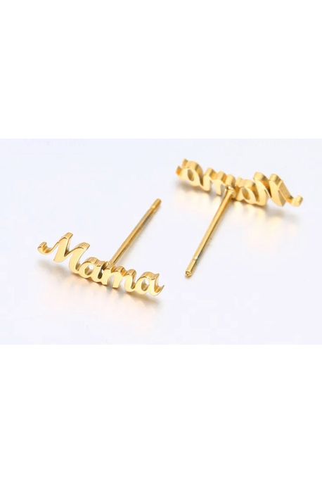 MAMA 18K GOLD PETITE STUD EARRINGS