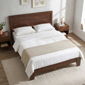 Full Size Platform Bed Frame with Headboard - No Box Spring