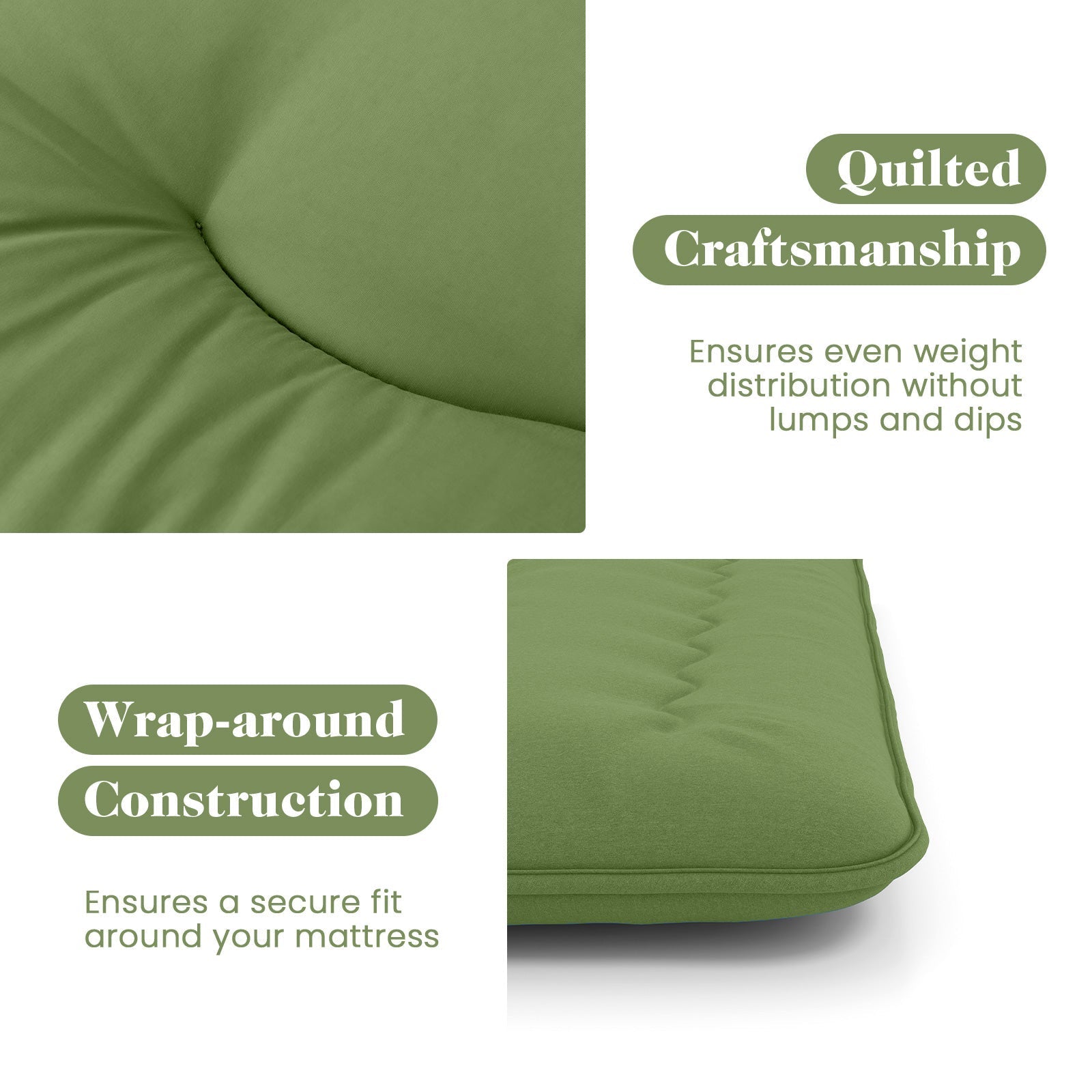 Floor Mattress with Washable Cover and Carry Bag