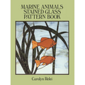 Marine Animals Stained Glass Pattern Book - Paperback
