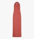 Gathered Halter Dress | Persimmon