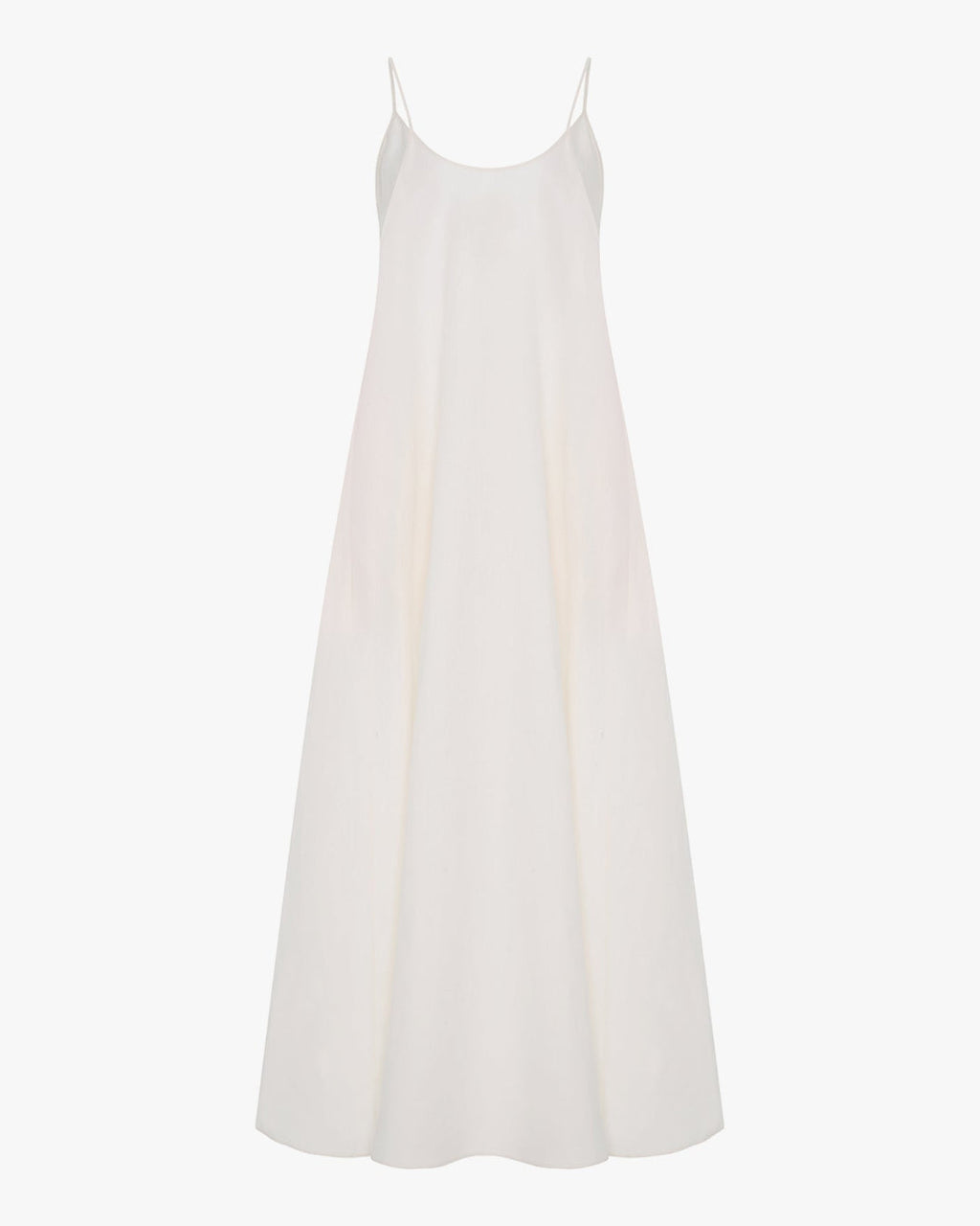 Gathered Back Dress | White