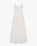 Gathered Back Dress | White