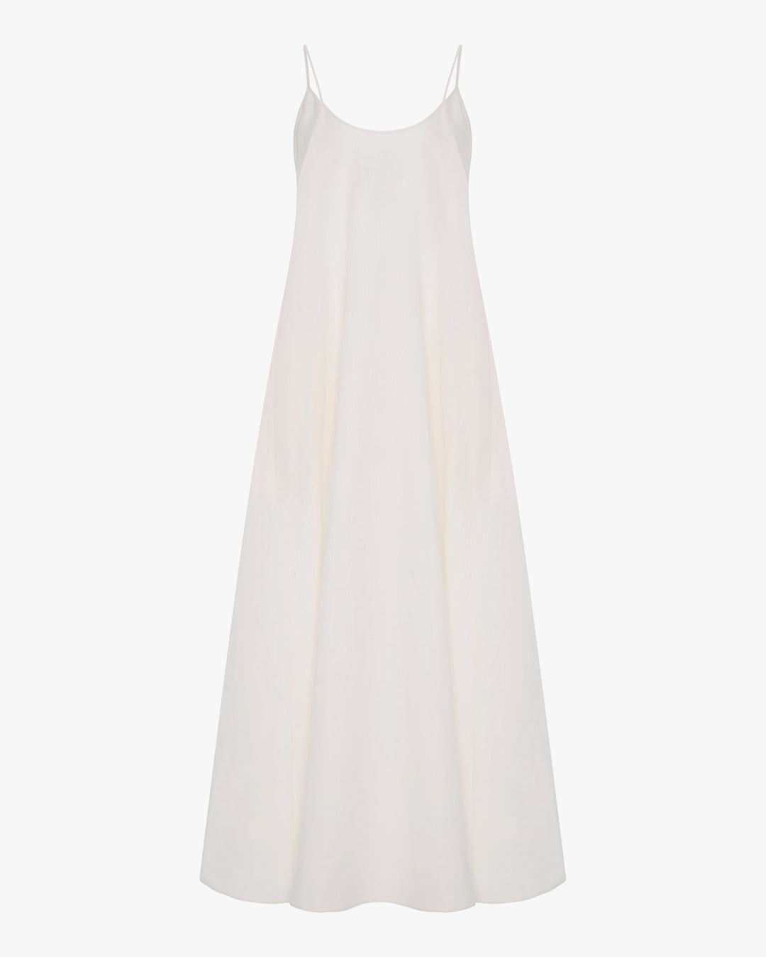 Gathered Back Dress | White