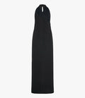 Gathered Halter Dress | Black