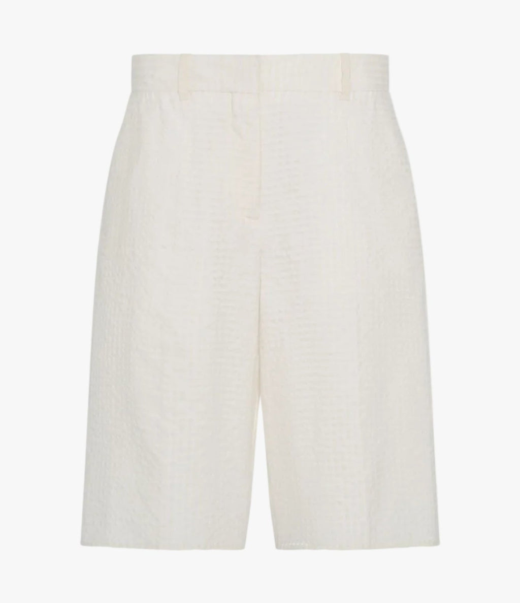 Gingham Bermuda Short | Off White