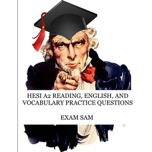 HESI A2 Reading, English, and Vocabulary Test Practice Questions - Paperback