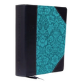 NKJV, Journal the Word Reference Bible, Imitation Leather, Blue, Red Letter Edition, Comfort Print: Let Scripture Explain Scripture. Reflect on What Y - Imitation Leather
