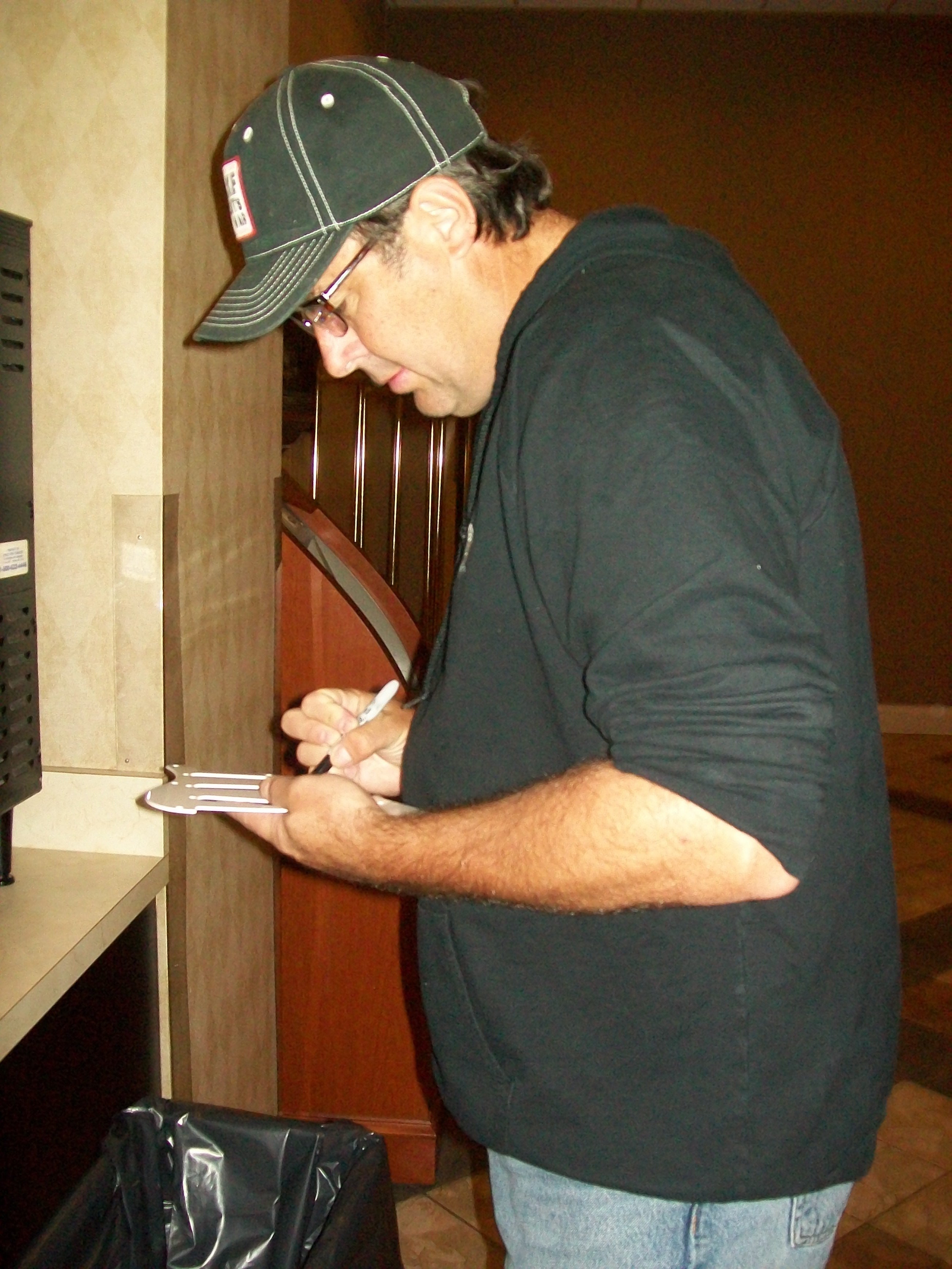 Vince Gill Signed Autographed Eric Clapton Live Graphics Photo Guitar ACOA