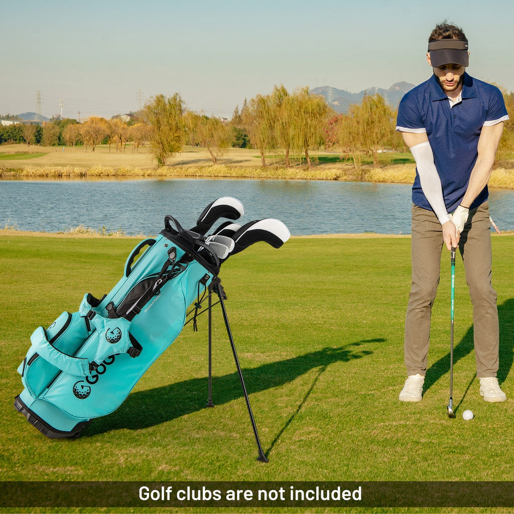 Golf Stand Bag Lightweight Golf Bag with 8 Way Top Dividers and 5 Zippered Pockets