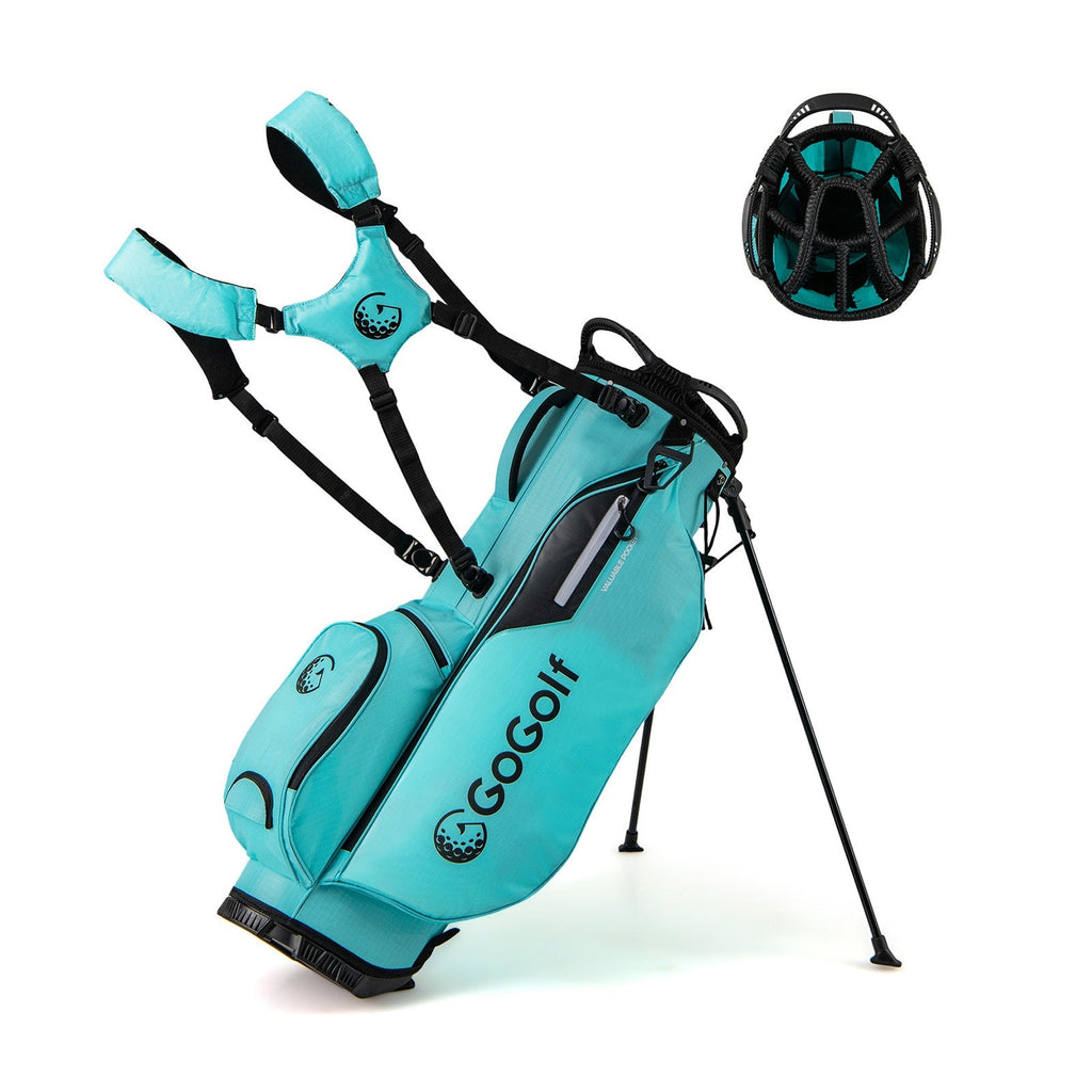 Golf Stand Bag Lightweight Golf Bag with 8 Way Top Dividers and 5 Zippered Pockets