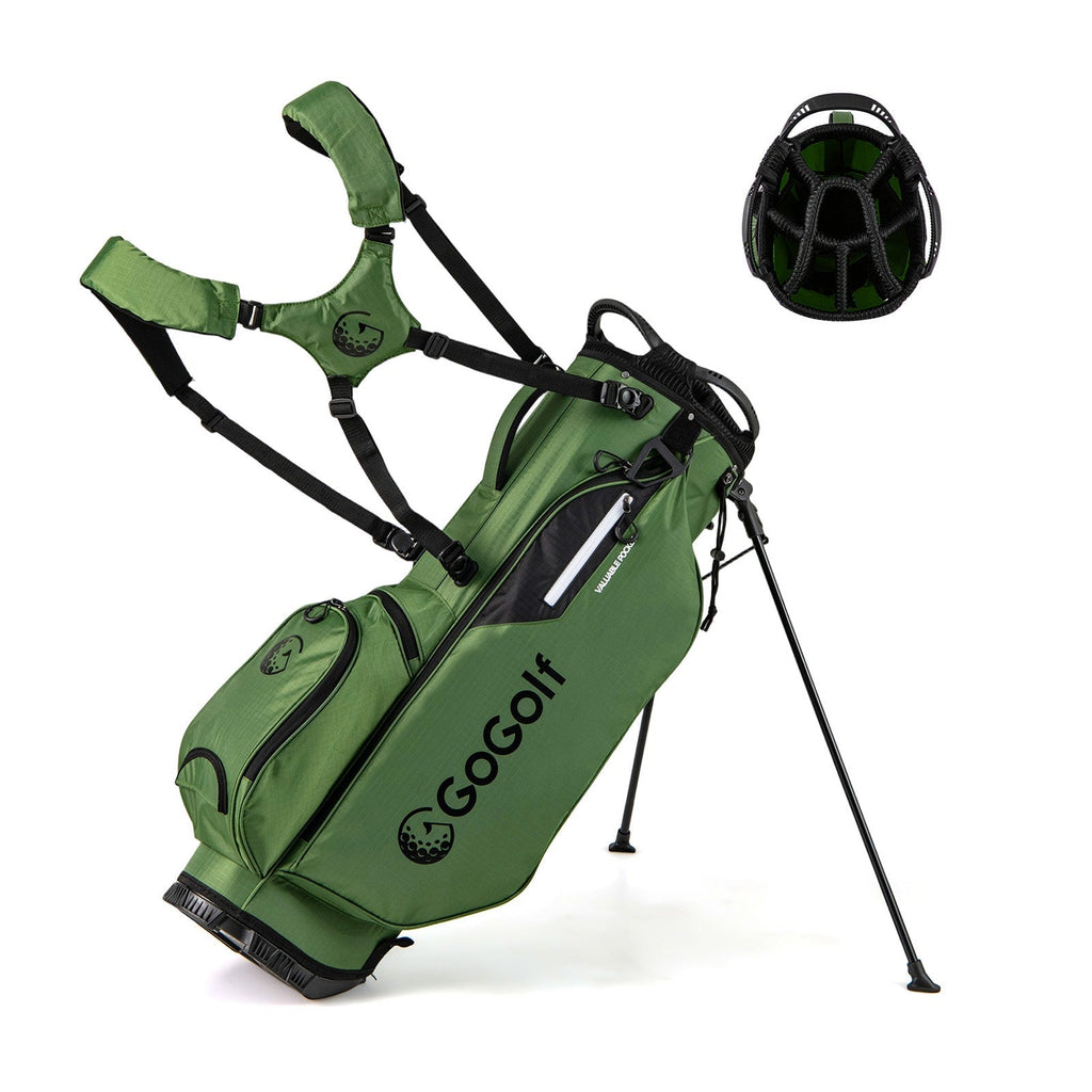 Golf Stand Bag Lightweight Golf Bag with 8 Way Top Dividers and 5 Zippered Pockets