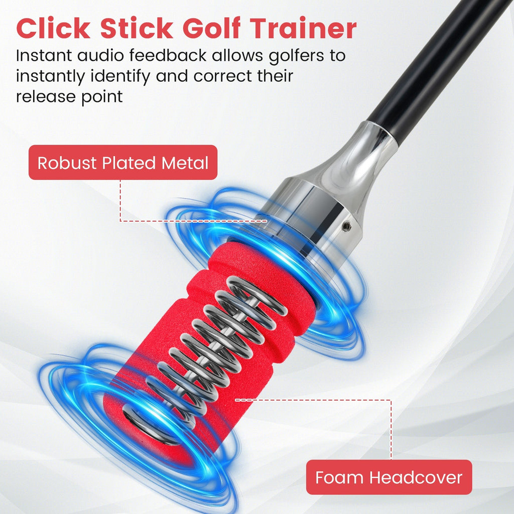 Golf Swing Trainer Click Stick Swing Training Aid for Speed Flexibility Balance