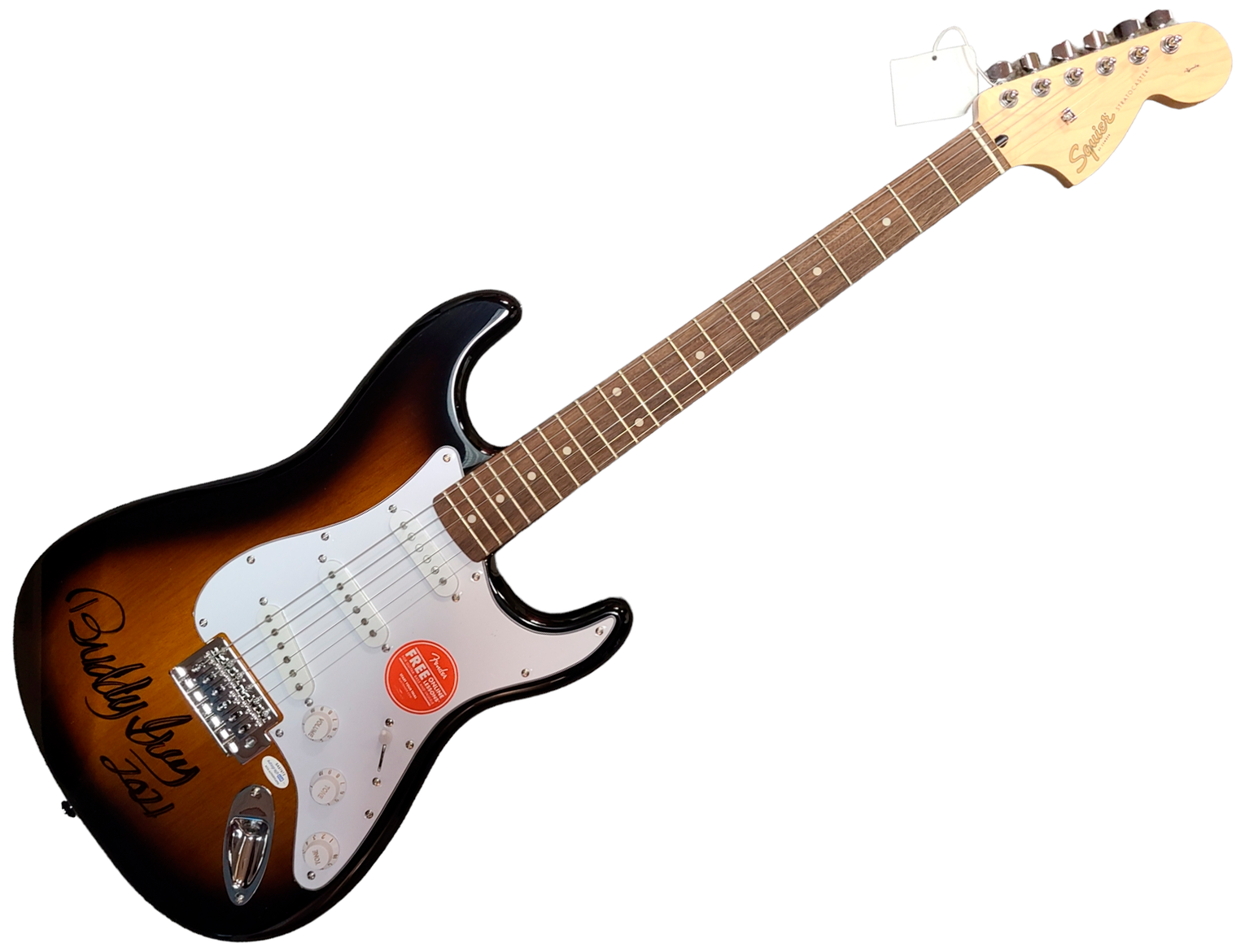 Buddy Guy Signed Tobacco Sunburst Fender Stratocaster Guitar ACOA