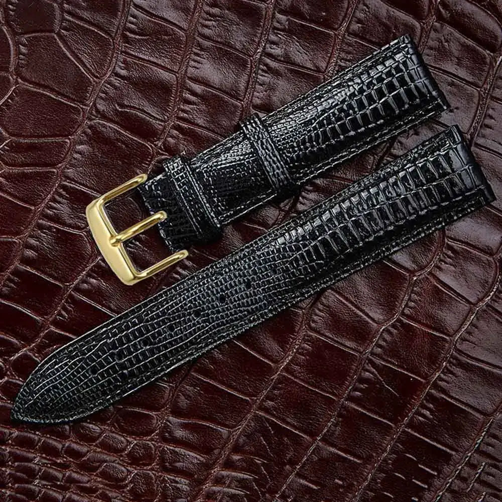 Garmin 18/20/22mm Quick Release Lizard-Grain Embossed Leather Band