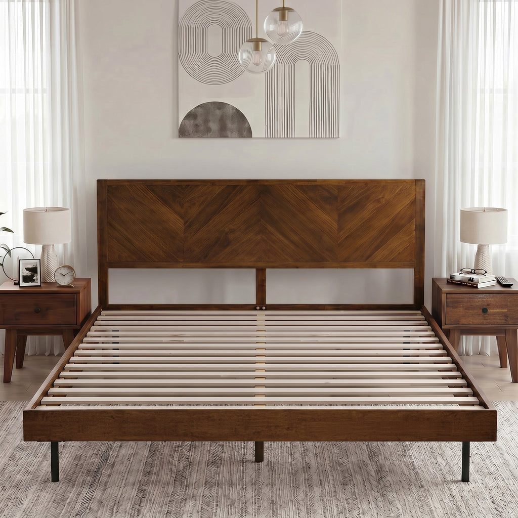 Alander Solid Wood Bed Frame