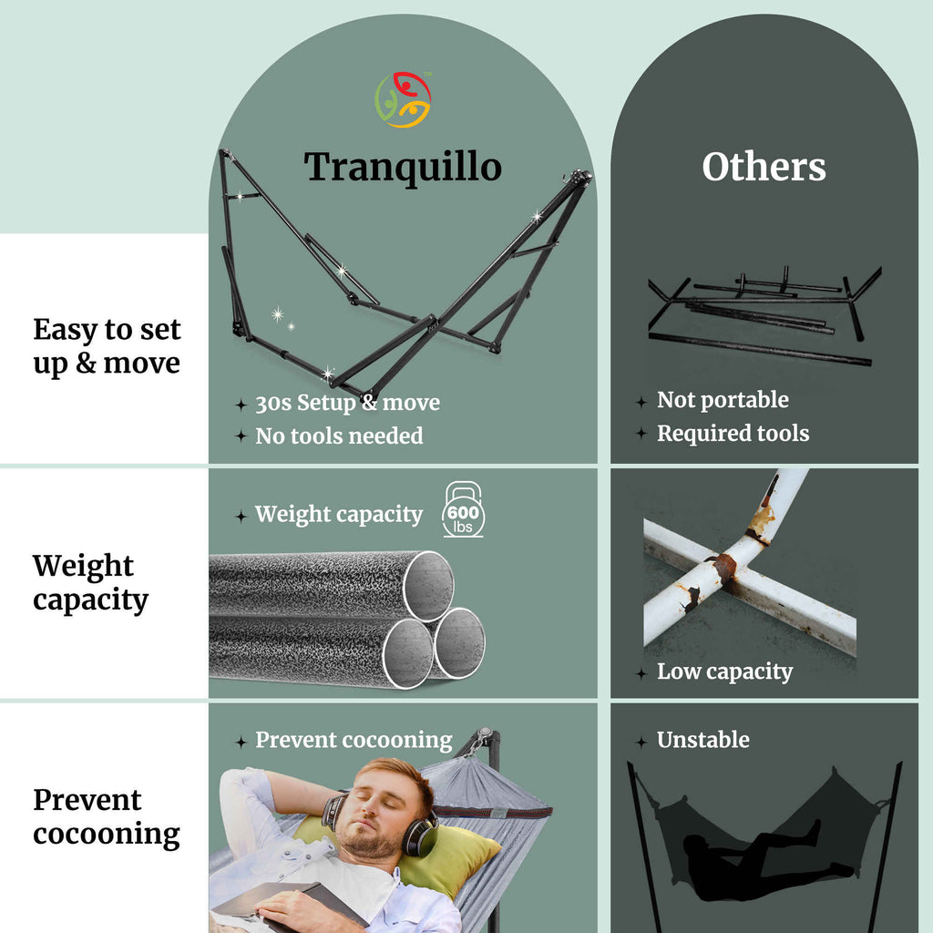 Universal Hammock with Medium Size Stands