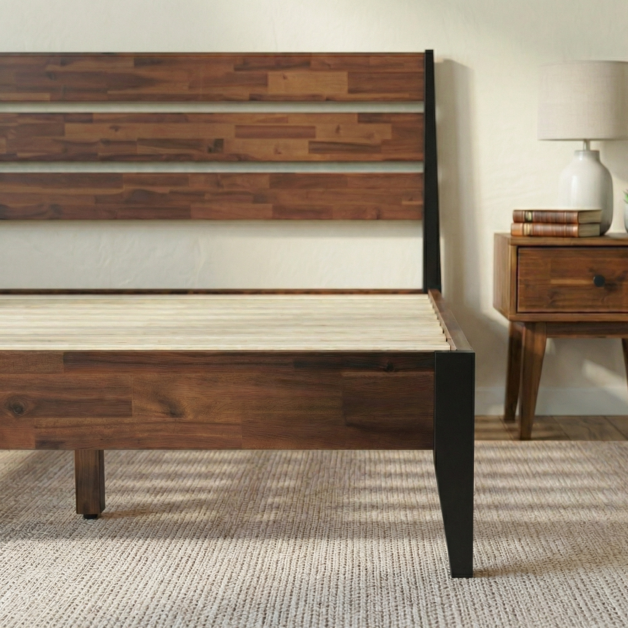 Emery Solid Wood Bed Frame