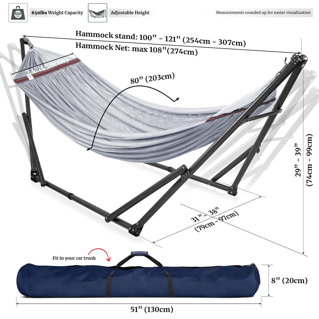 Universal Hammock with Medium Size Stands