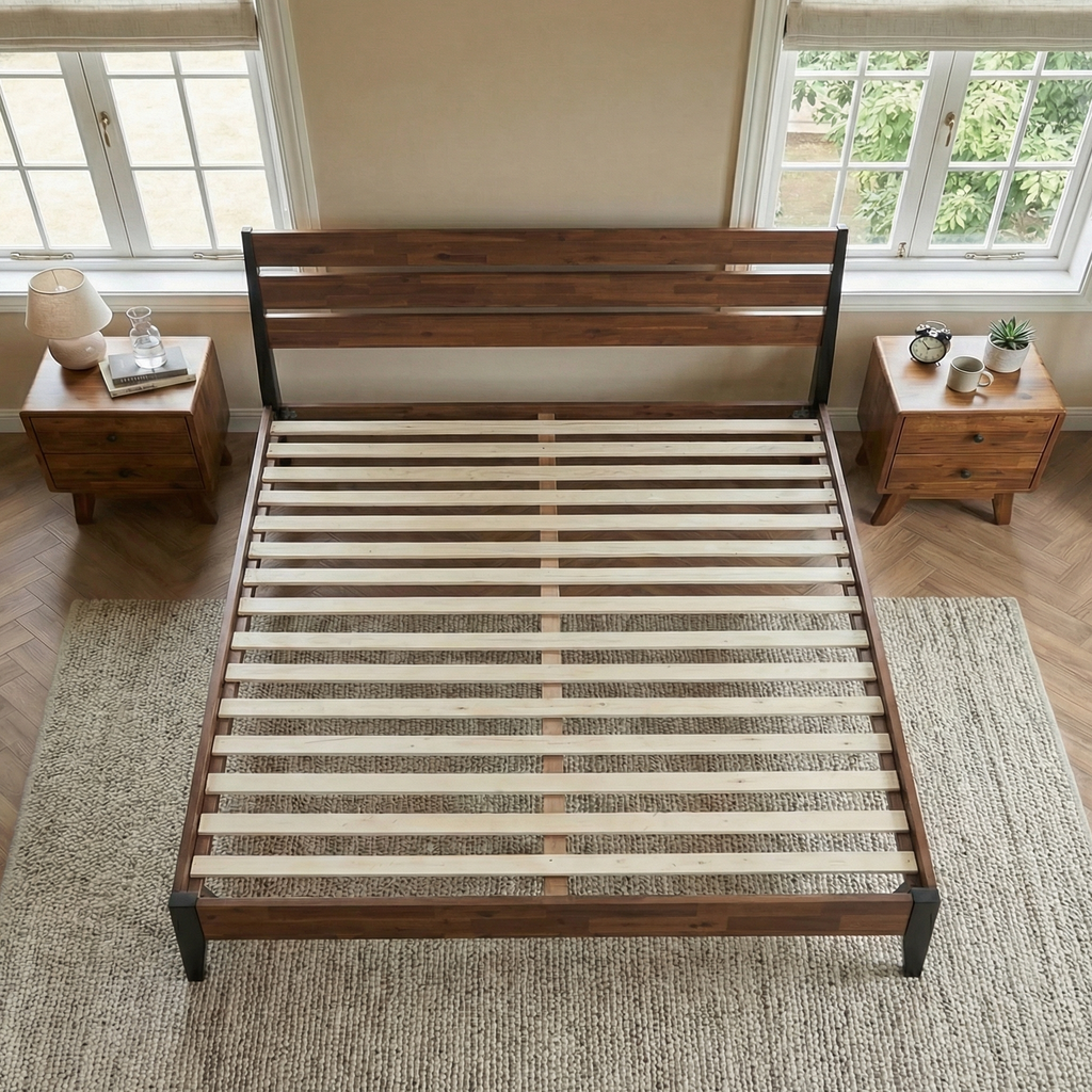 Emery Solid Wood Bed Frame