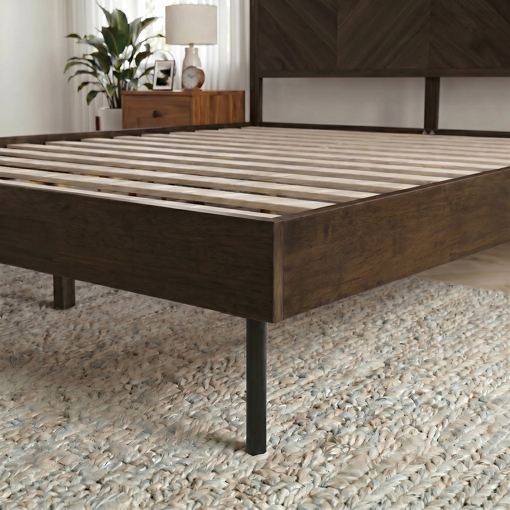 Alander Solid Wood Bed Frame