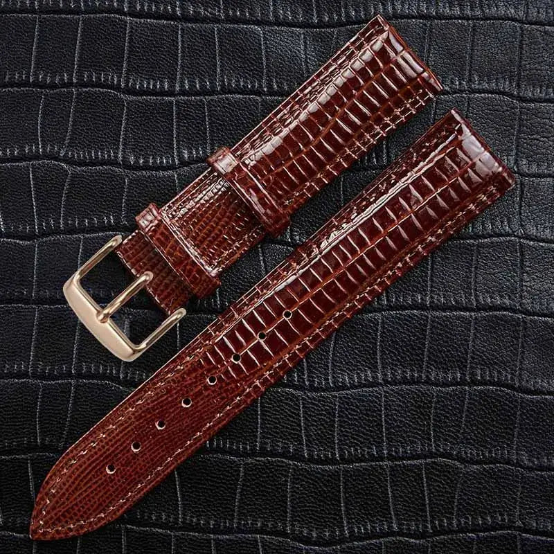 Garmin 18/20/22mm Quick Release Lizard-Grain Embossed Leather Band