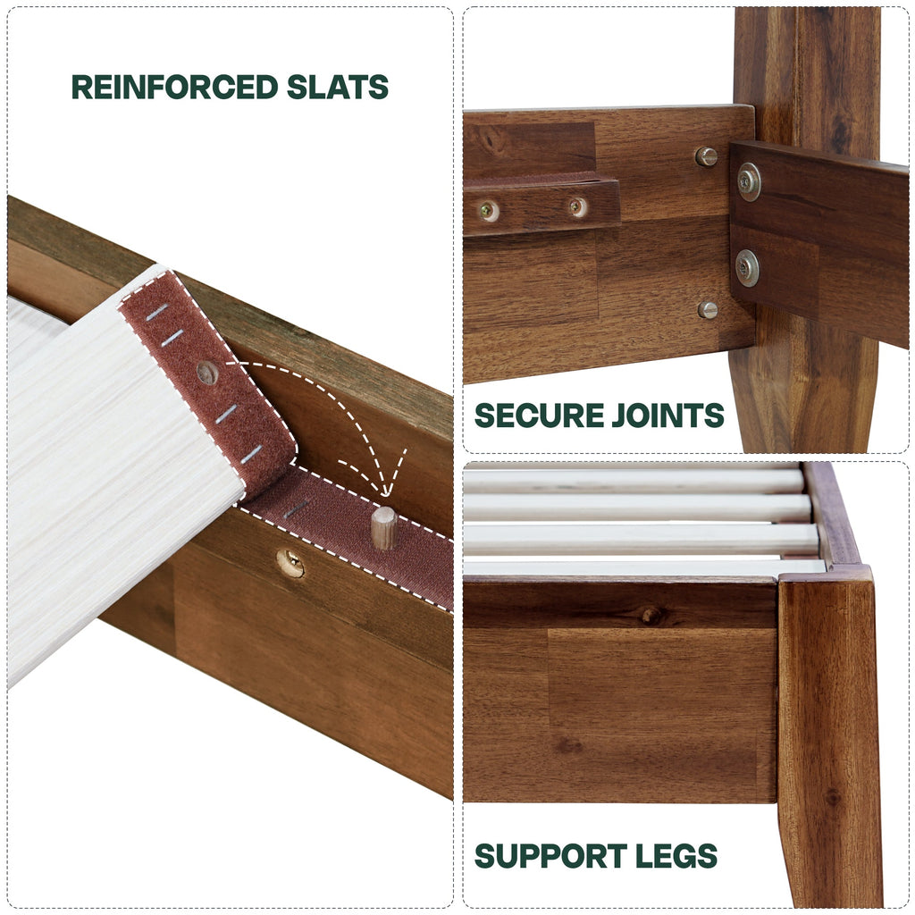 Emery Solid Wood Bed Frame