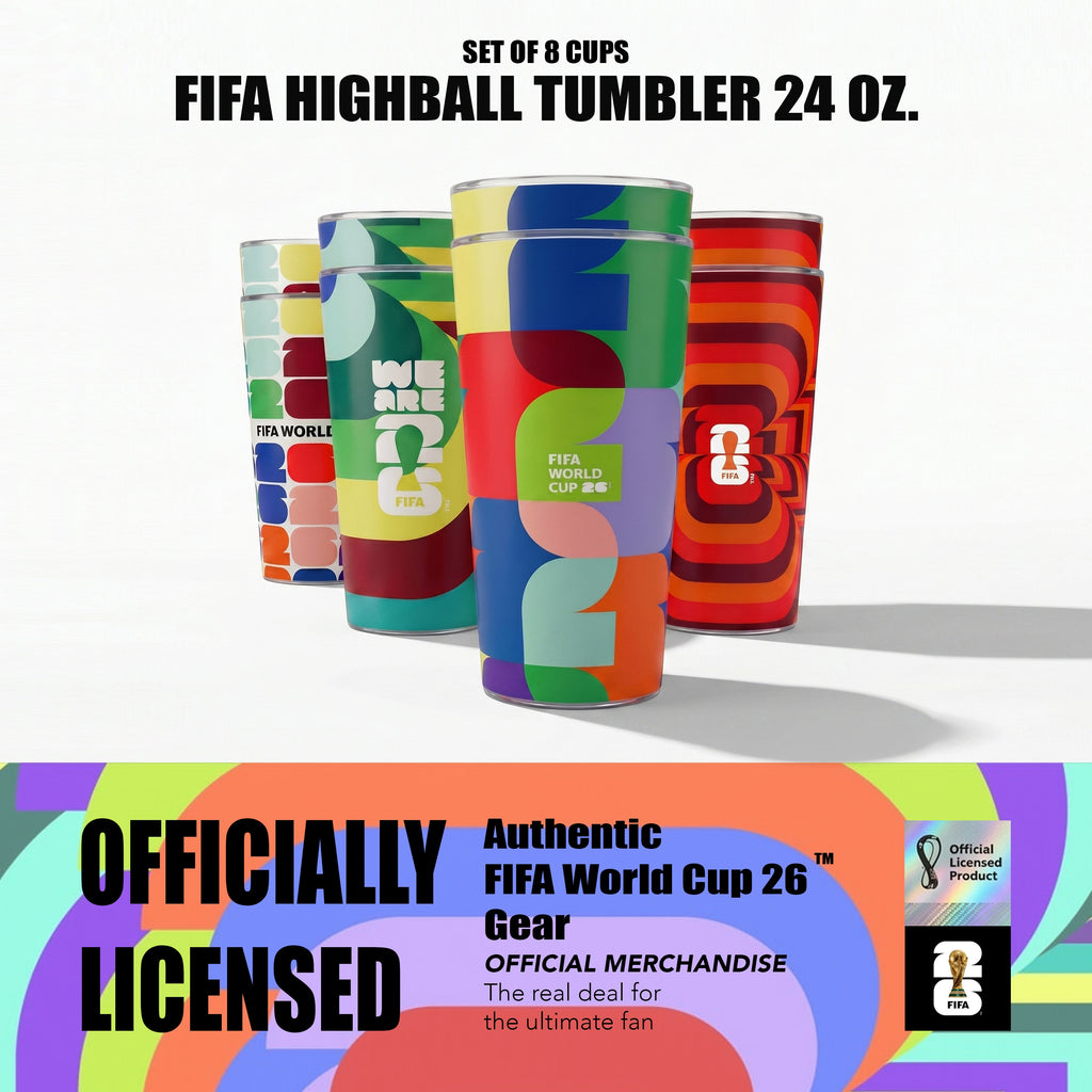 Atelier Sportif Official Official FIFA World Cup 2026 Edition 24 Oz Plastic Tumblers - 8 Pack