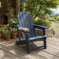 HDPE Adirondack Chair with Cup Holder - Weather Resistant