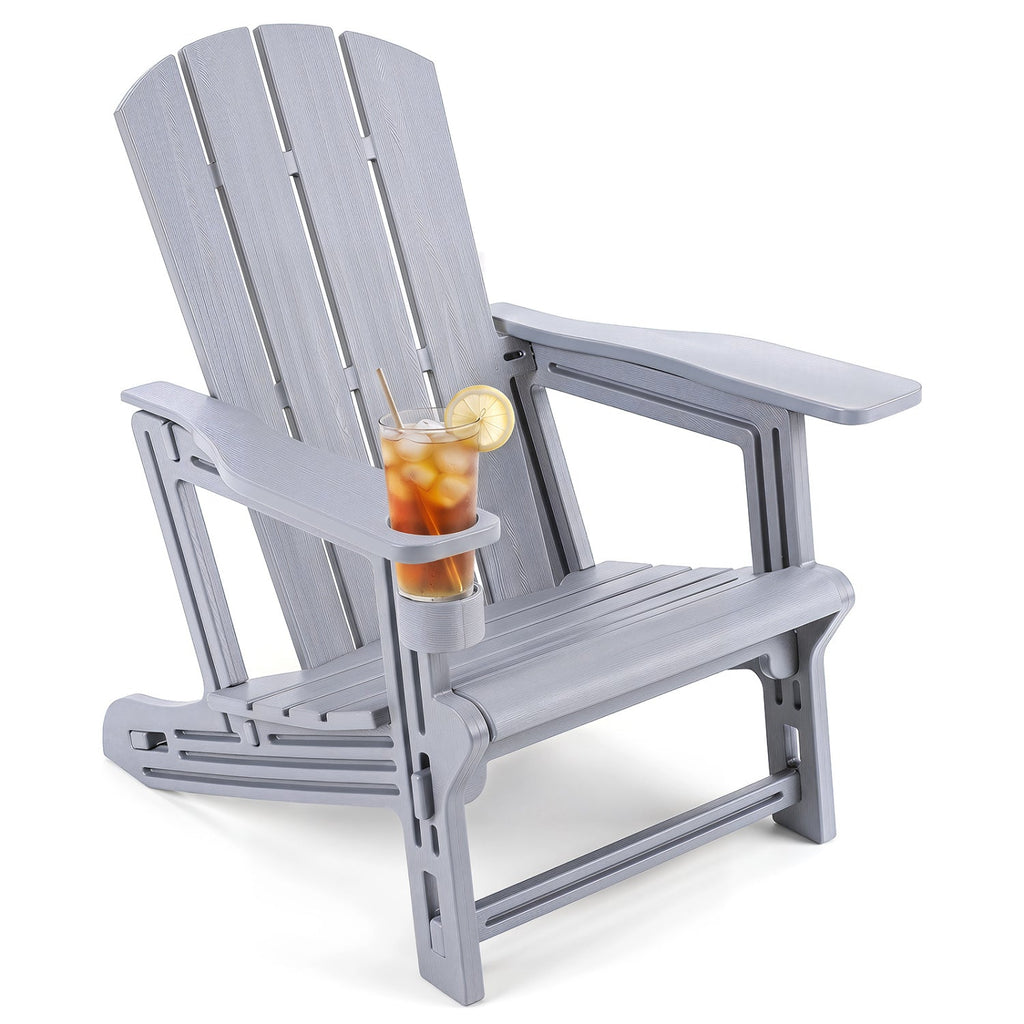HDPE Adirondack Chair with Realistic Wood Grain
