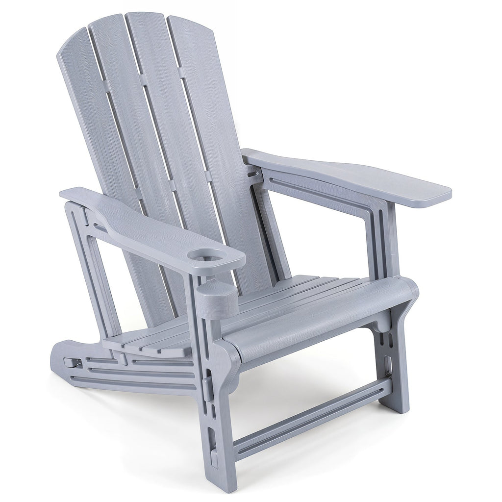 HDPE Adirondack Chair with Realistic Wood Grain