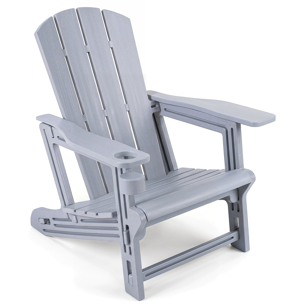 HDPE Adirondack Chair with Realistic Wood Grain