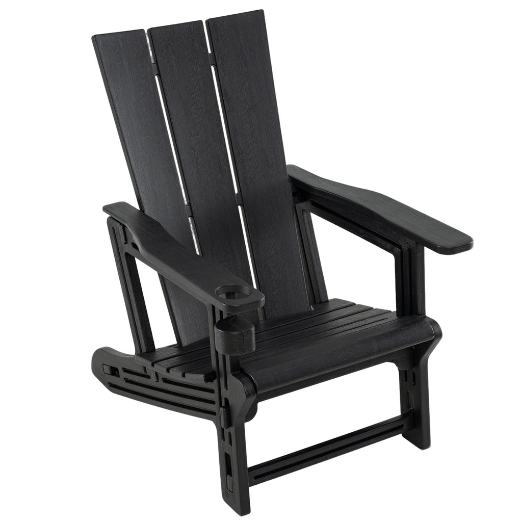 Adirondack Chair with Cup Holder - HDPE Outdoor Seating