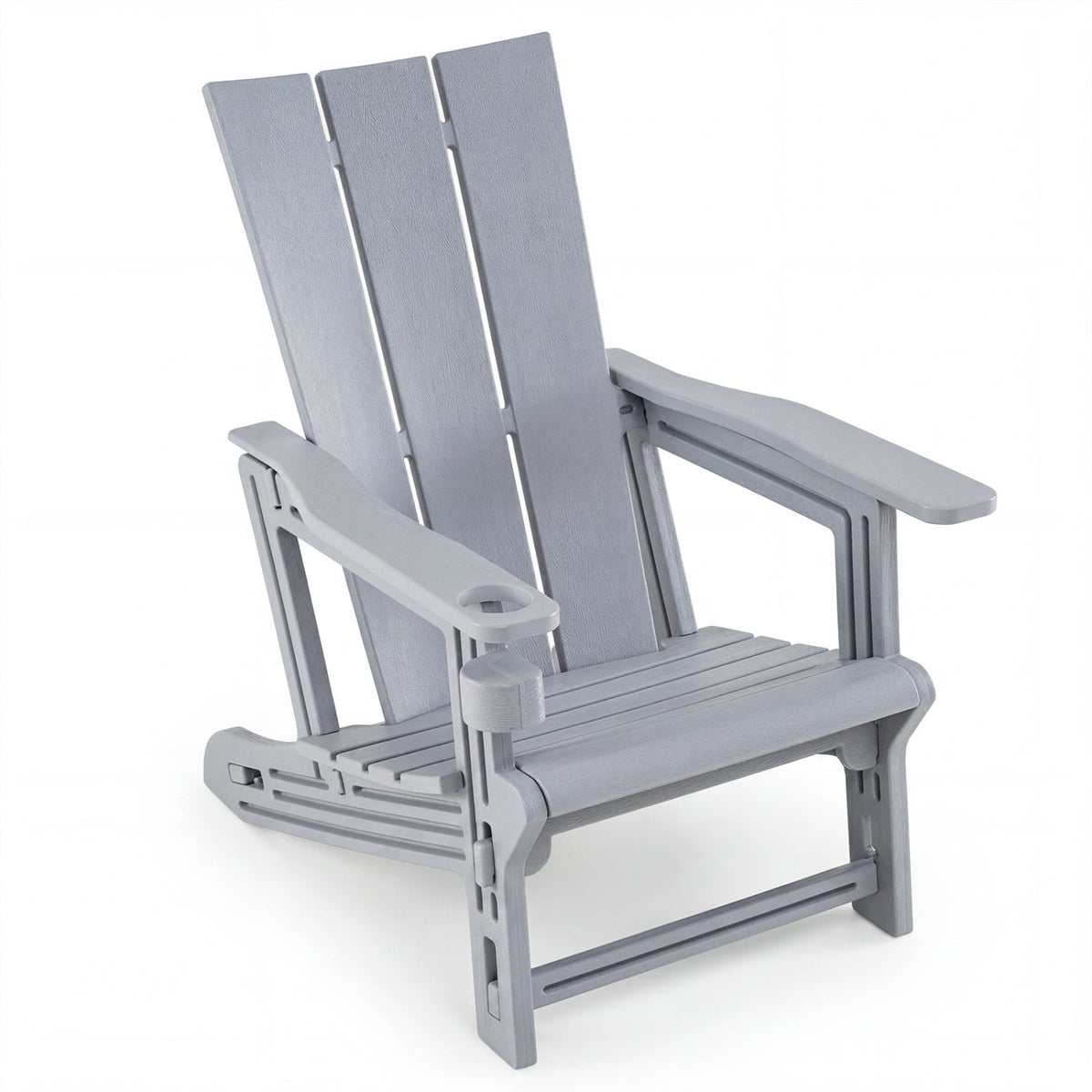 Adirondack Chair with Cup Holder - HDPE Outdoor Seating