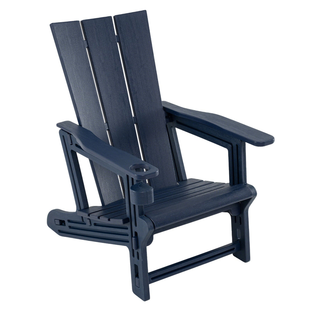 Adirondack Chair with Cup Holder - HDPE Outdoor Seating