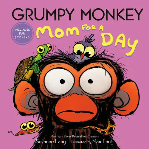 Grumpy Monkey Mom for a Day: Includes Fun Stickers - Hardcover